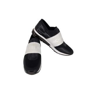 Michael Kors Women's Runway Snake Embossed Strap Sneakers - Size 9.5 -NEW NO BOX